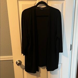George Classic Black Open-Front Cardigan